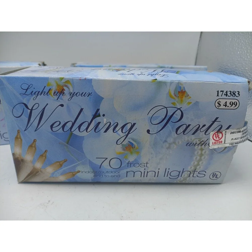 New 3 boxes Light Up Your Wedding Party 70 Frost Mini Lights Indoor/Outdoor